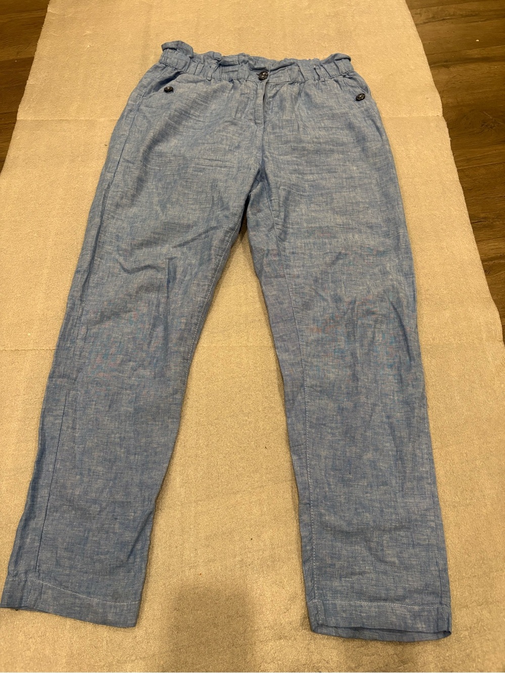 Silver Jeans Light Blue Linen Blend Chinos